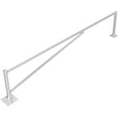 Swing barrier | to be fixed by plugs, hot-dip galvanized | clear width: 4500 mm | for padlock